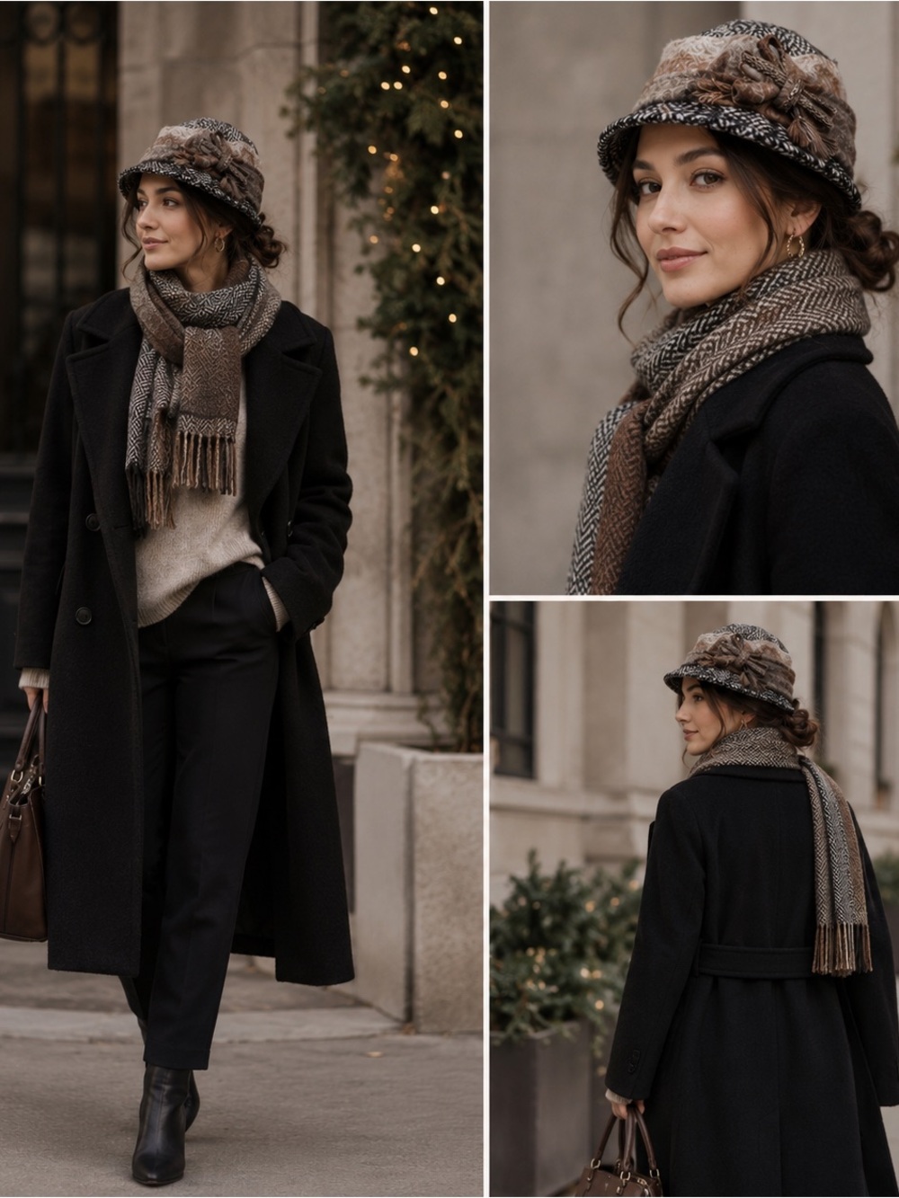 Italian-Made Wool Blend Winter Hat - Picture 5 of 7